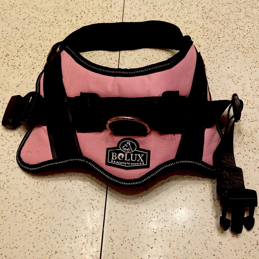 Pink medium-size dog harness!🐶